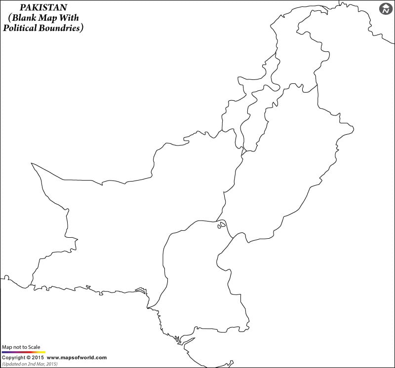 Geography Blog: Pakistan - Outline Maps