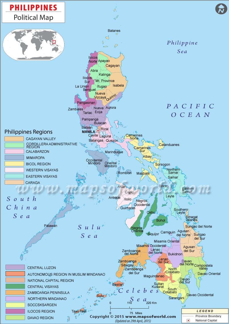 La carte des Philippines