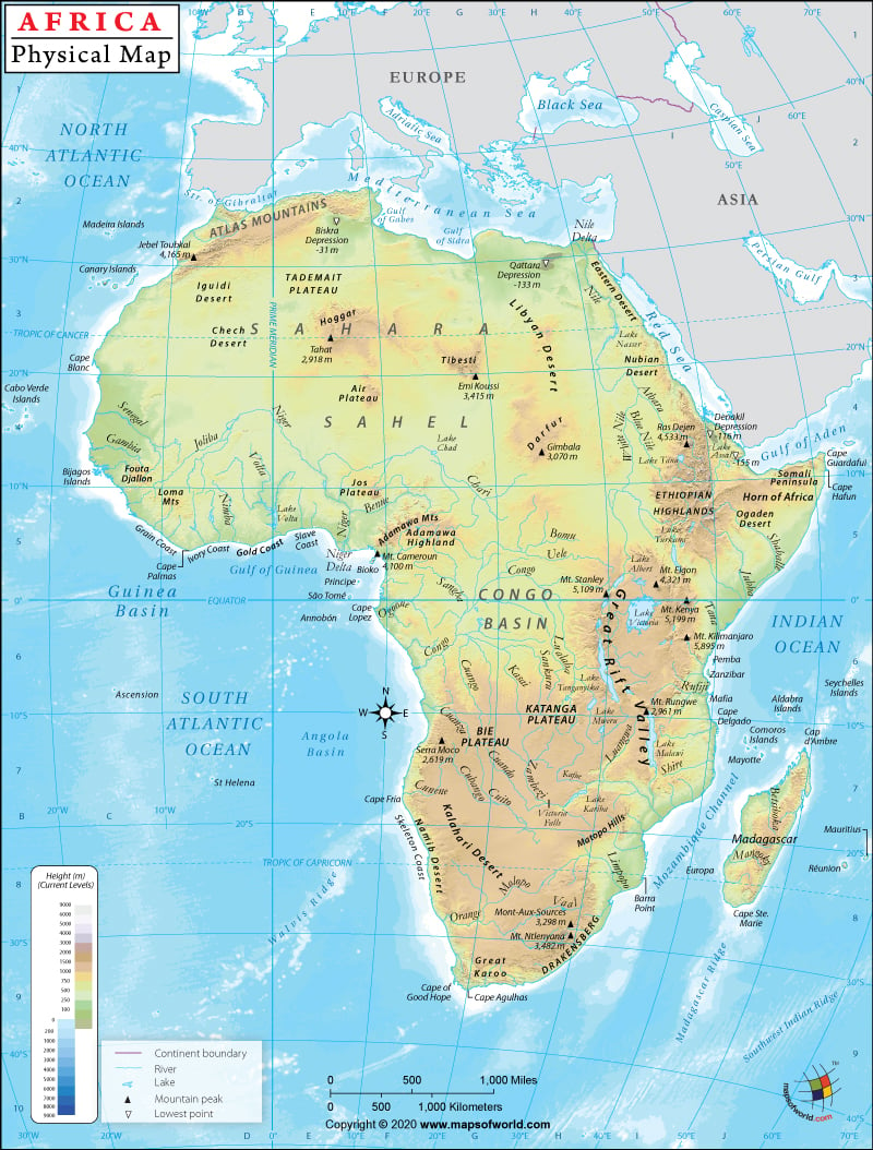 Savanna Africa Map