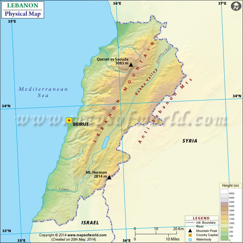 Pictures Of Physical Features In Lebanon 86