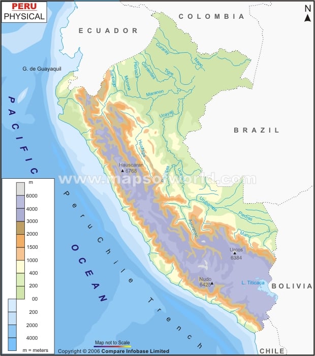 map of peru. Peru Map