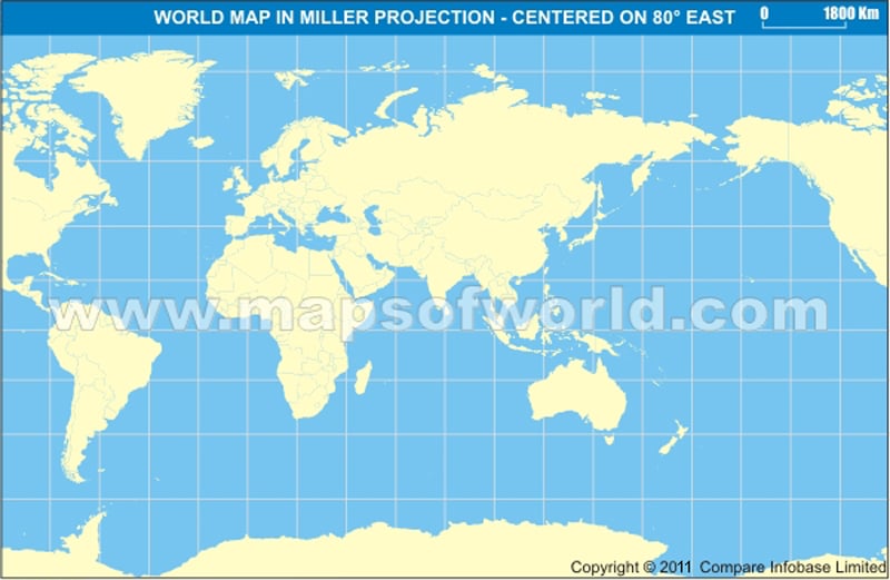 world map asia centric. World India Centric Map in