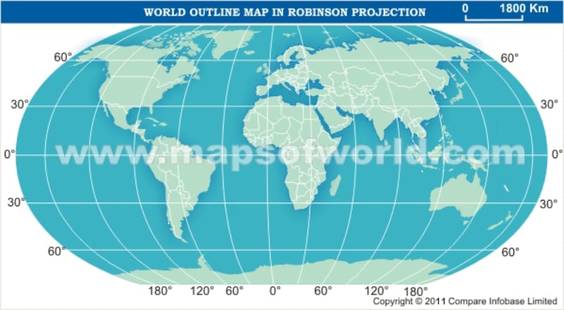 world map outline with countries. Outline Map Light Colors