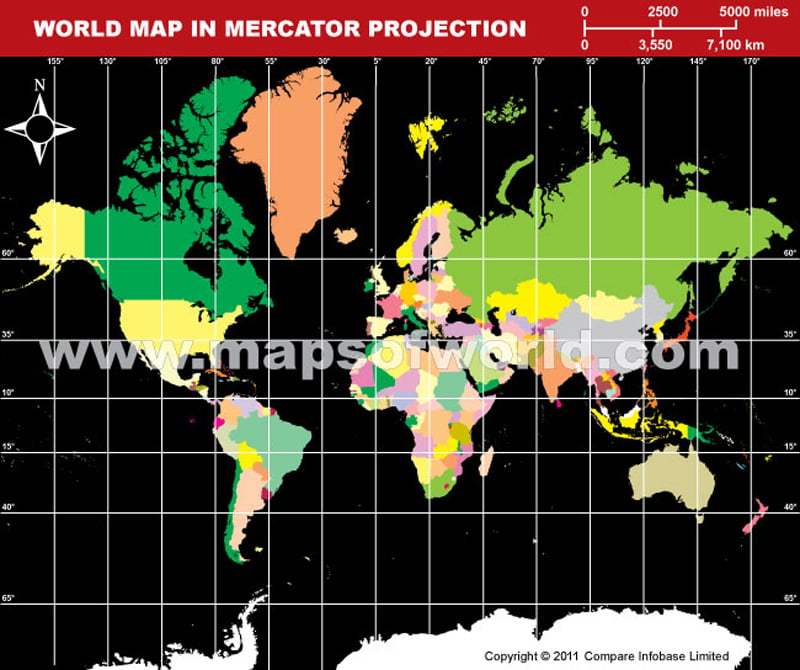 World Map Dark