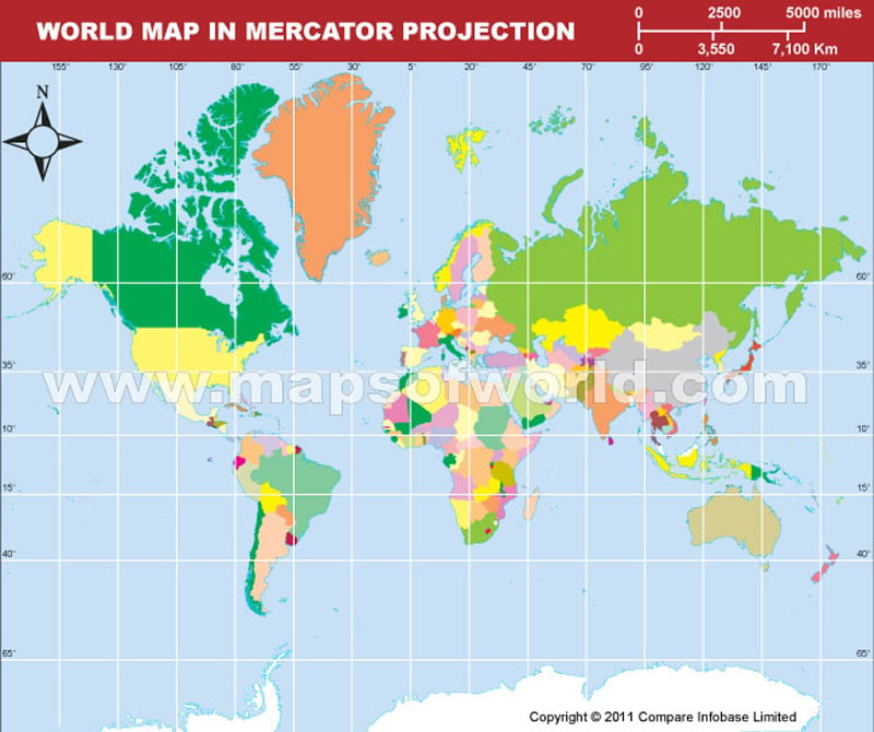 World Map Mercator