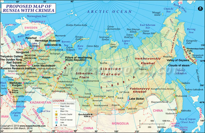 Russia Map, Map of Russia - Mapsofworld.com