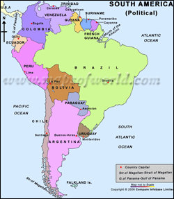 South America Map