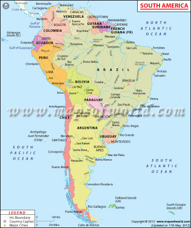 South America Map South America Map