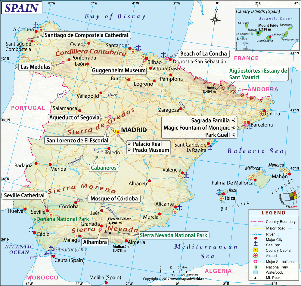 Spain Map | Map of Spain