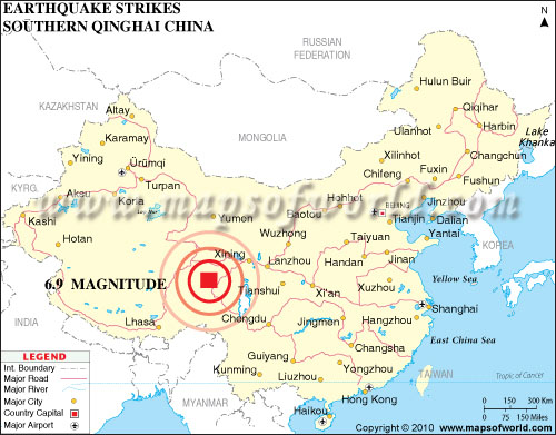 Earthquake in China, 2010