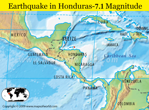 Past Earthquakes in Honduras
