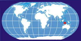 East Timor Region in World Map