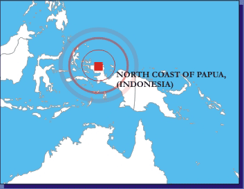 Near N Coast Of Papua Earthquake, Indonesia