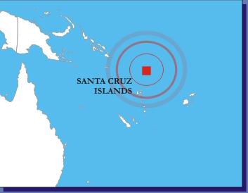 Santa Cruz Isands Earthquake Map