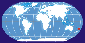 Tonga Earthquake in World Map