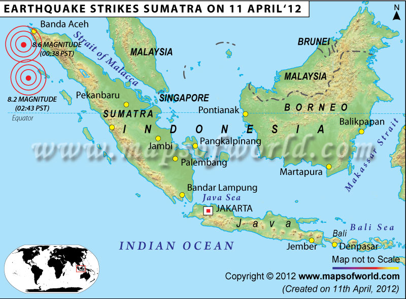 Indonesia Earthquake Map