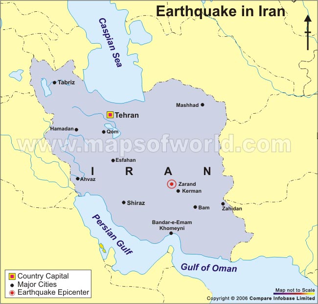 Earthquake of  6.5 Magnitude hits Kerman, Iran