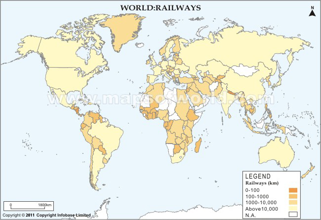 World Railways Map
