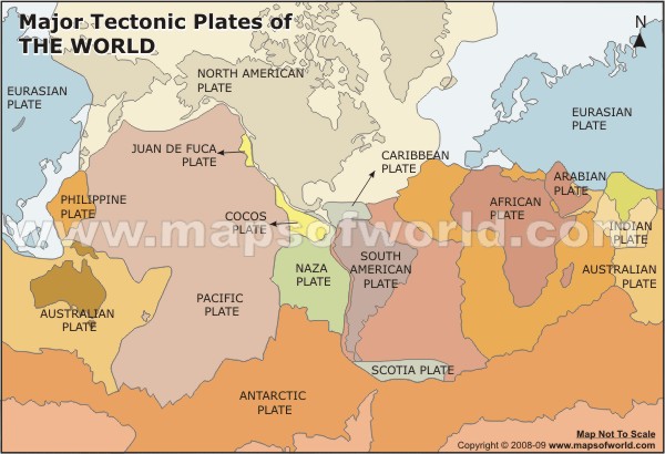 world tectonic map