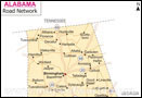 Alabama Road Map 