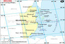 Belize Lat long Map