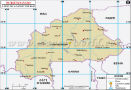 Burkina Lat Long Map