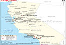 California Cities Map 