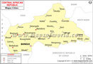 Central African Republic Cities Map