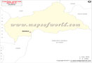 Central African Republic Outline Map