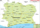 Cote d'Ivoire Road Map