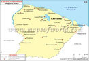 French Guiana Cities Map