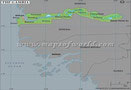 Gambia Lat Long Map