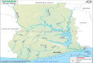 Ghana River Map