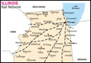 Illinois Railway Network Map 
