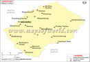 Lesotho Cities Map