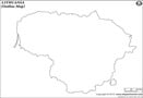 Lithuania Outline Map