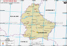 Luxembourg Lat long Map 