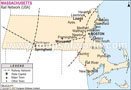 Massachusetts Railway Network Map 