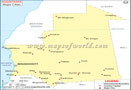 Mauritania Cities Map