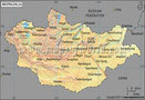 Mongolia Latitude and Longitude Map