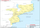 Mozambique Cities Map