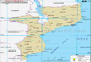Mozambique Lat Long Map