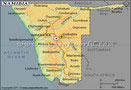Namibia Lat Long Map