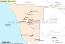 Namibia Rail Map