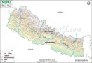 Nepal River Map