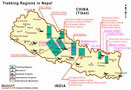 Nepal Trekking Map
