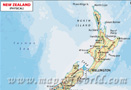 New Zealand Physical Map