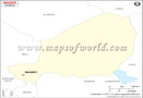 Niger Outline Map