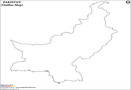 Pakistan Outline Map