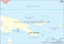 Papua New Guinea Outline Map